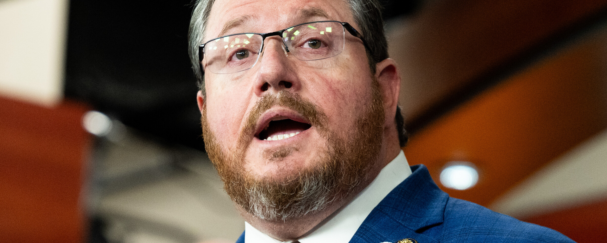 Congressman Randy Fine speaking in the US Capitol Building