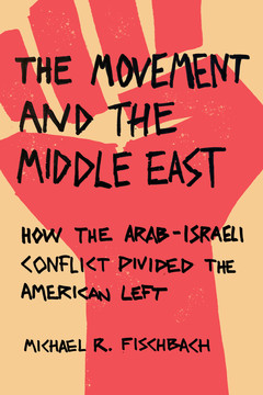 Cover of The Movement and the MIddle East book shows graphic of red fist