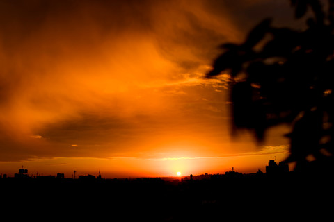 The sun rises over Gaza