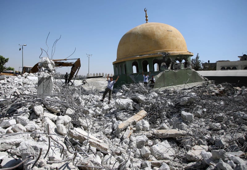 Cash shortage hampers rebuilding of mosques destroyed by Israel | The  Electronic Intifada