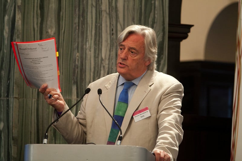 Michael Mansfield at a podium
