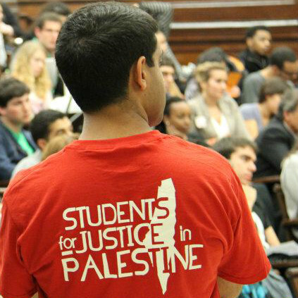 Activist at the first national conference of Students for Justice in Palestine (SJP)