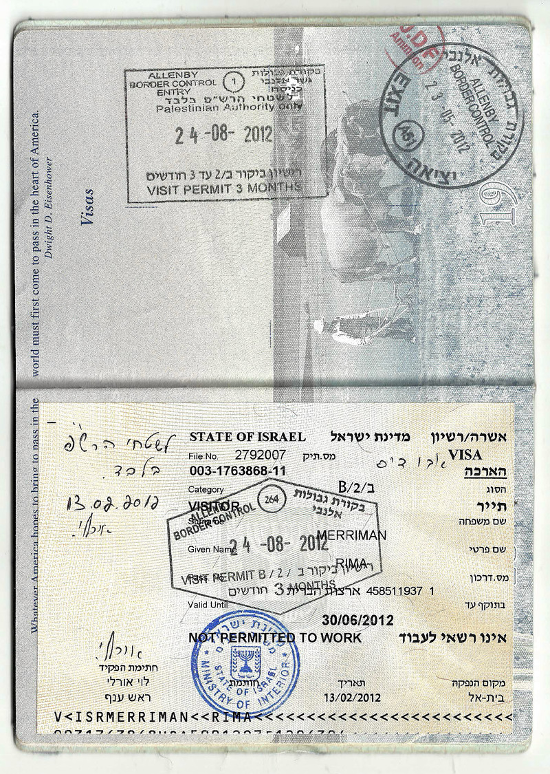 Effective annexation Israel now stamping passports of West Bank