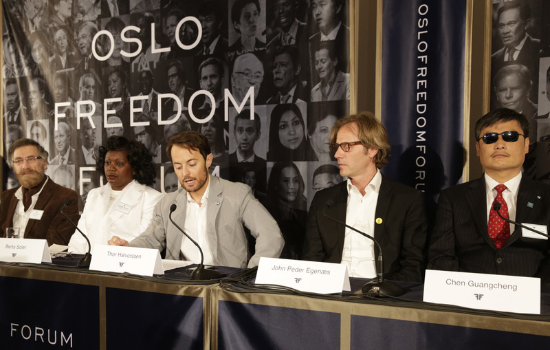 Panelists at Oslo Freedom Forum