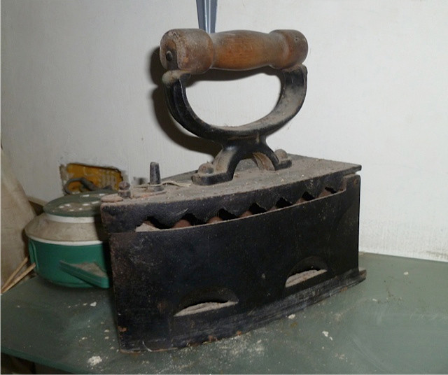 Close-up of antique iron