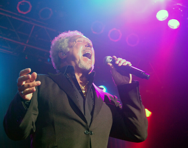 Tom Jones in concert.