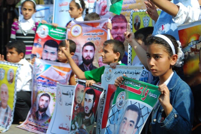 Supporters of Alaa Hammad keep a weekly vigil for Palestinian detainees in Gaza.