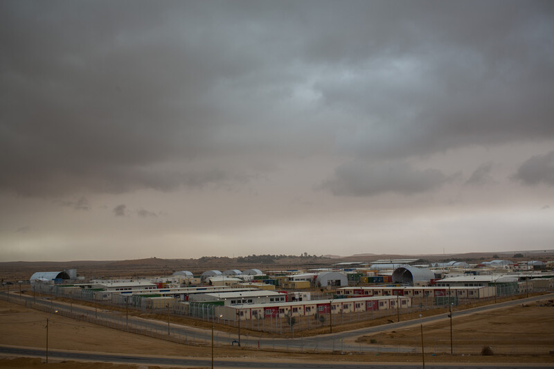 Landscape view of rural detention facility