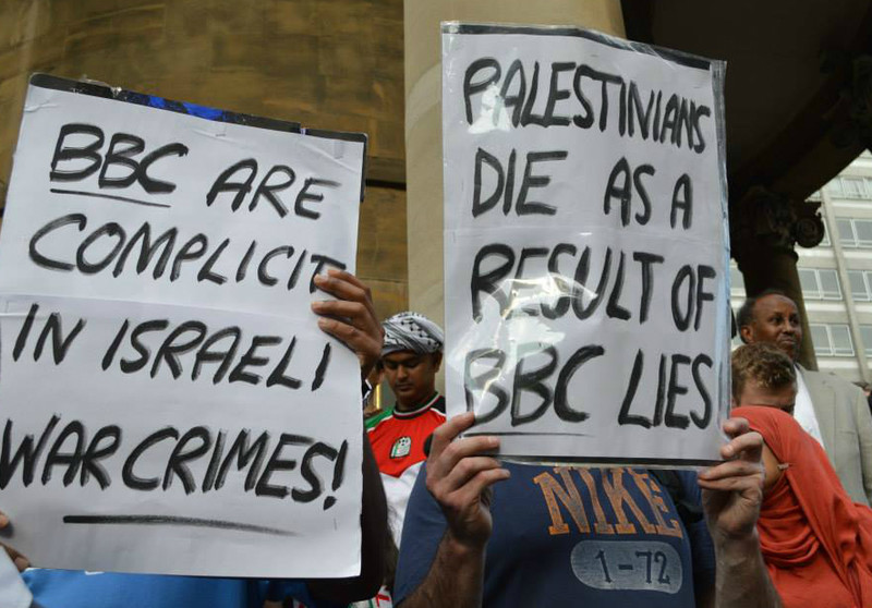 Protesters Force BBC To Confront Its Pro-Israel Bias | The Electronic ...