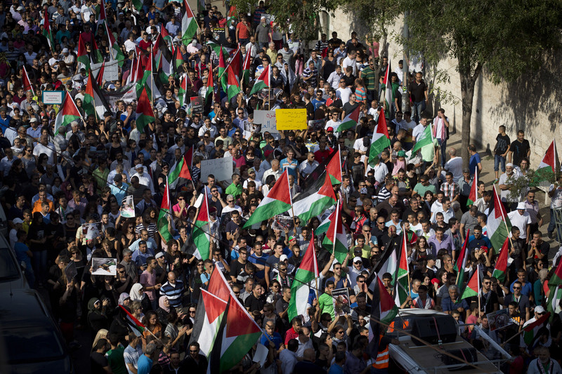 In photos: Palestinians in West Bank and Israel protest Gaza slaughter ...