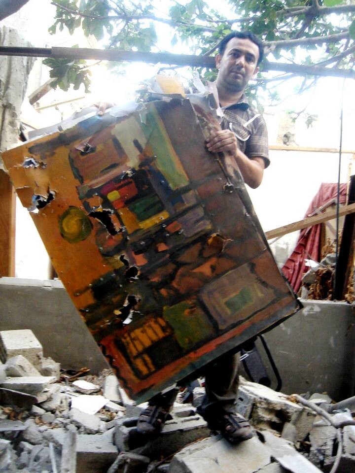 Eight families shared the apartment block which was destroyed during the summer 2014 Israeli assault on Gaza.