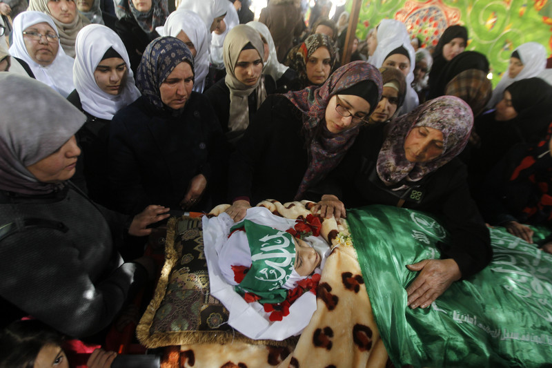 Palestine, A Month in Pictures 160214-kilzar-uweiwi-funeral