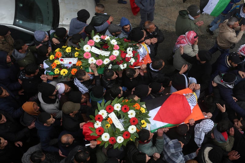 Palestine, A Month in Pictures 160223-al-qubeiba-funeral