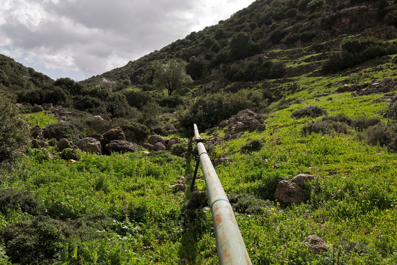 An Israeli drainage pipe
