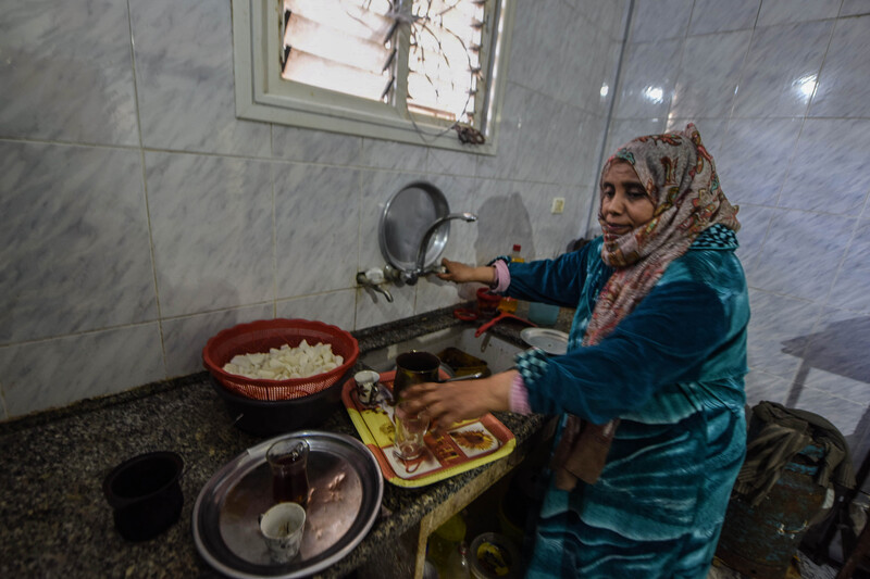 Woman in her kitchen