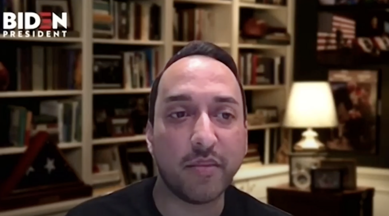 Man speaks to camera