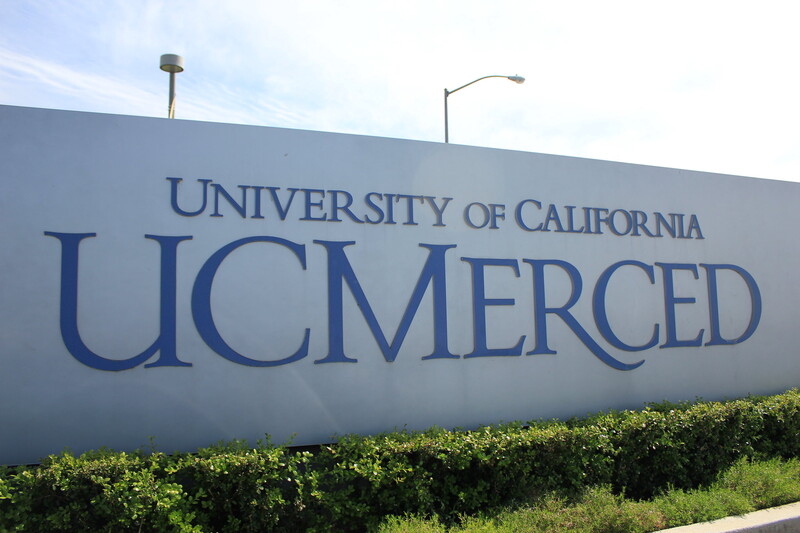 A sign in front of UC Merced