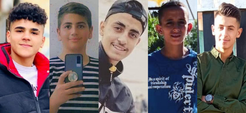 Picture collage of five boys