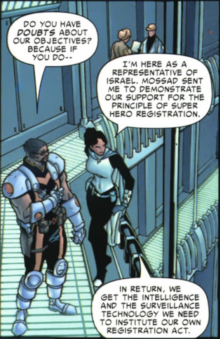 A panel from a comic