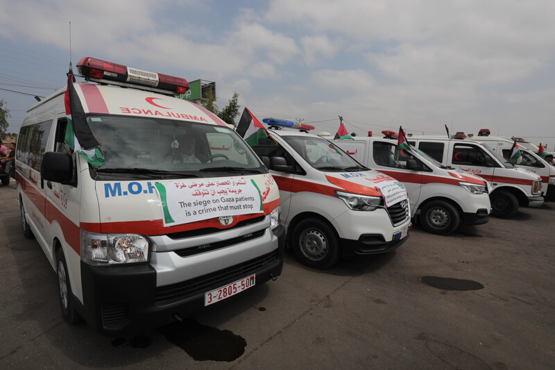 Ambulances parked up