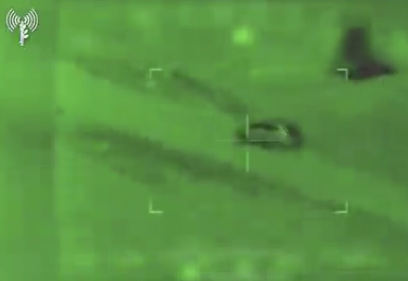 Israeli gun torrent footage shows a car in the crosshairs