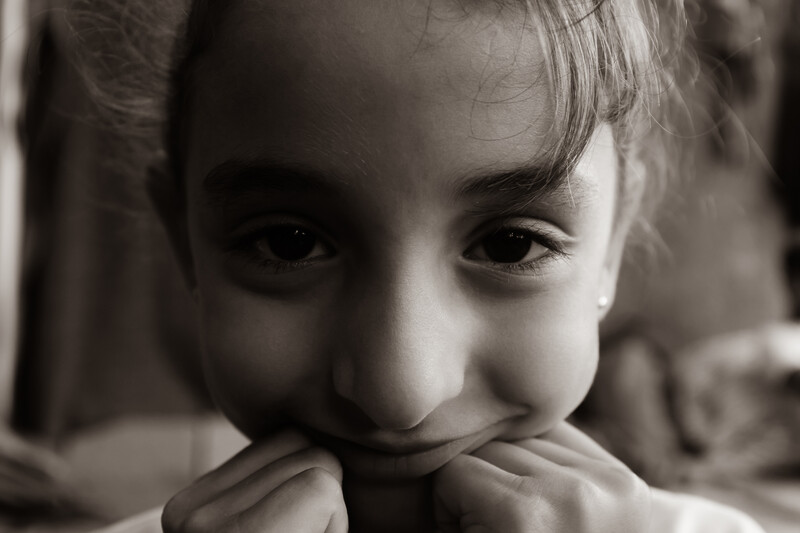 Close-up of a girl's face