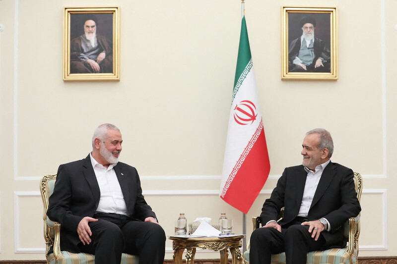 Iran's Pezeshkian and Hamas Haniyeh meet