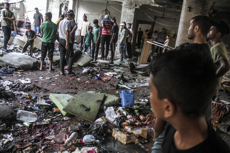 US weapon used in Gaza City school massacre that killed 100