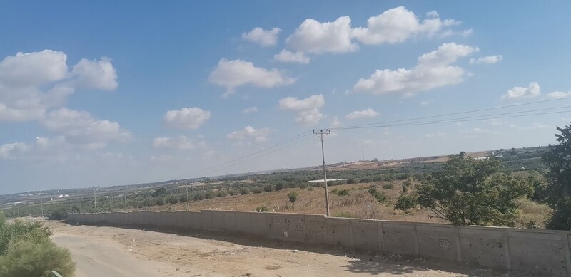 A view across the boundary with Israel