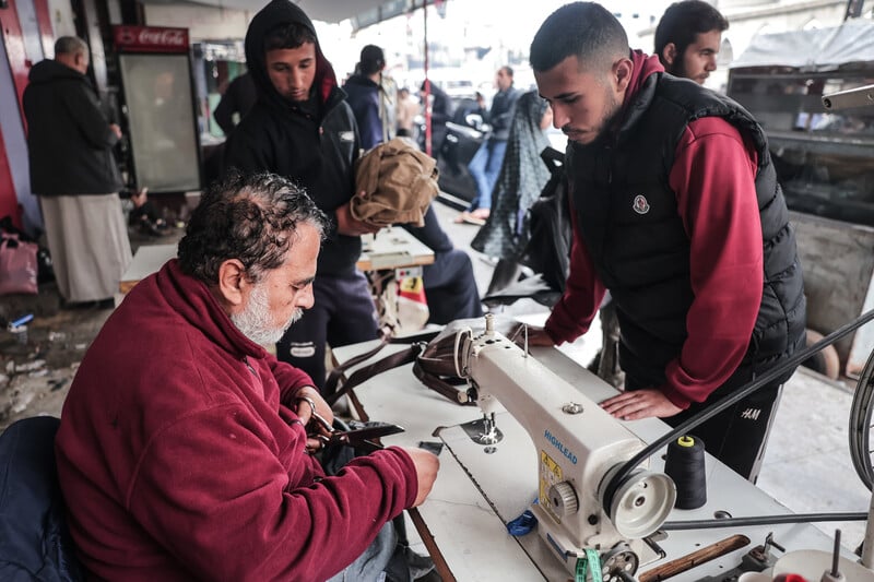 a tailor at work