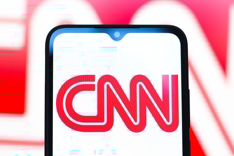 CNN logo displayed on a smartphone