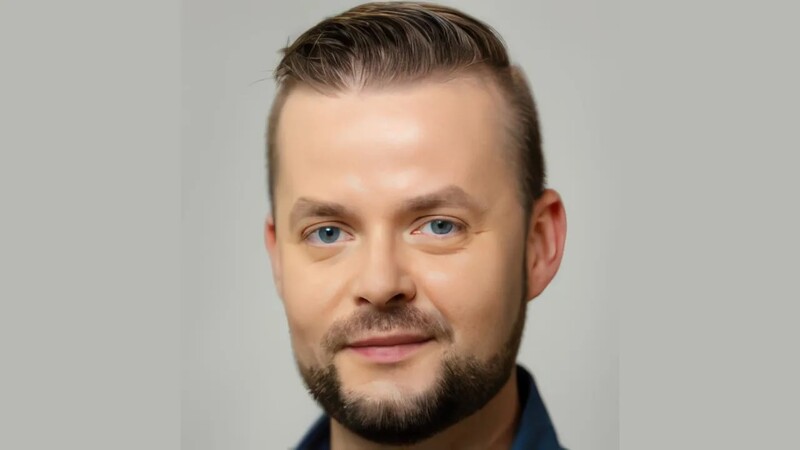 Portrait of a man's face