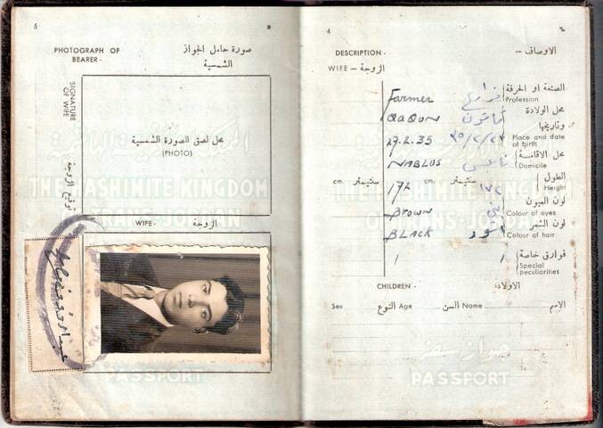 Details of an old passport