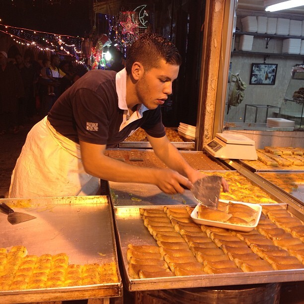 Serving qatayef after tarawee7 #aqsa #jerusalem #palestine on Instagram