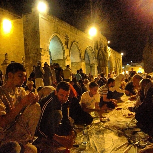 S7oor at #aqsa: labne, bread, tomato, cucumber and a bar of halawa #ramadan #jerusalem #palestine S7oor at #aqsa: labne, bread, tomato, cucumber and a bar of halawa #ramadan #jerusalem #palestine on Instagram