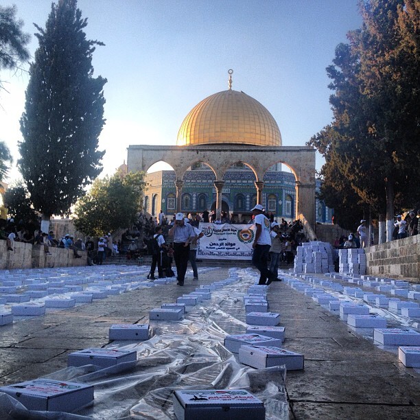 #iftar (breaking of fast) today at #aqsa #palestine #ramadan on Instagram