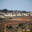 A general view shows empty land before Israel's Gush Etzion settlement bloc. 