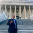 Congressman Juan Vargas gives thumbs up signal