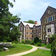 A path leads to a university building