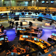 Overview of a busy newsroom