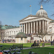 University building and lawn