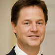 A portrait of the British politician and now business lobbyist Nick Clegg 