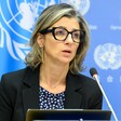 Francesca Albanese at UN podium