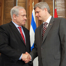 Benjamin Netanyahu and Stephen Harper.