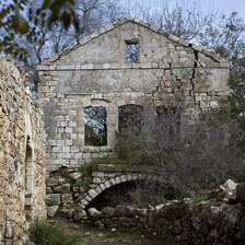 Photo shows stone ruins