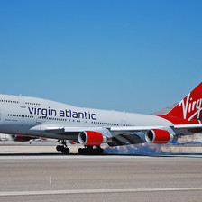 Photo of Virgin Atlantic jet sitting on an airport tarmac