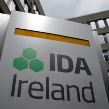 A sign reading IDA Ireland beside a building 