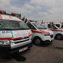 Ambulances parked up