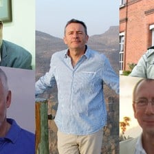 Collage of five men