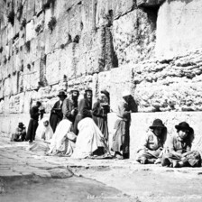 People praying at the Western Wall